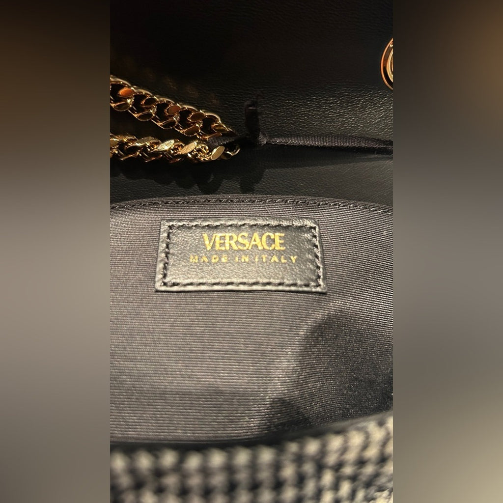Versace Medusa Black and Gold Women's Bag NWT