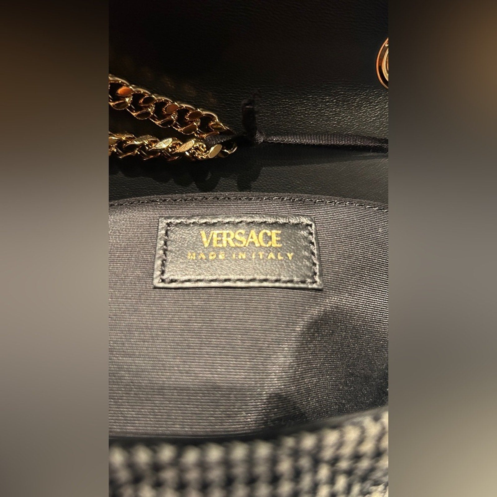 Versace Medusa Black and Gold Women's Bag NWT