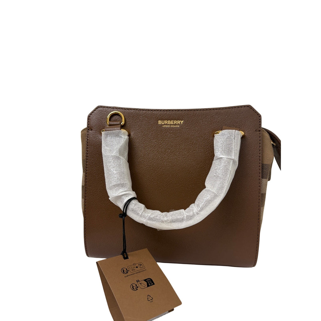 Burberry banwell small Brown top handle Bag