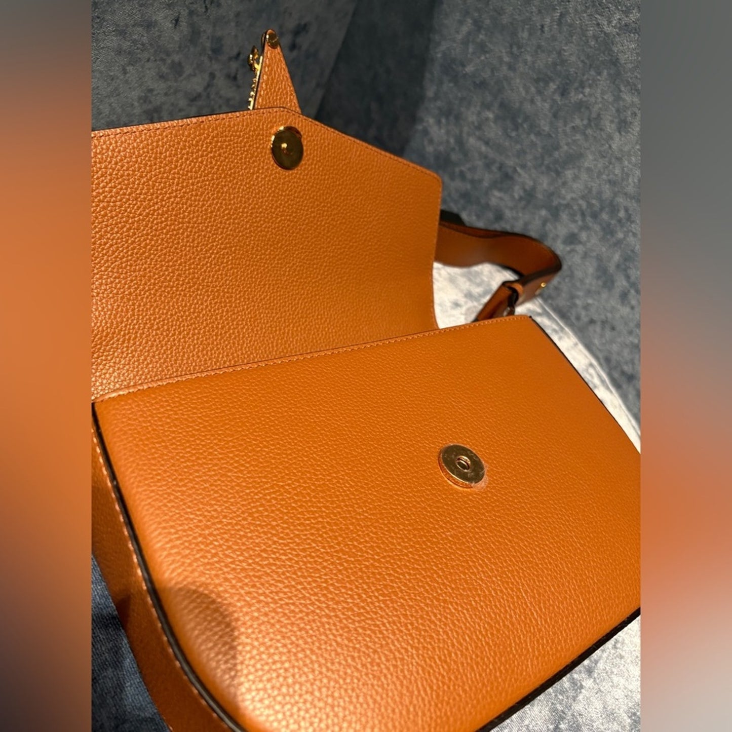 Versace Tan Leather Virtus shoulder bag