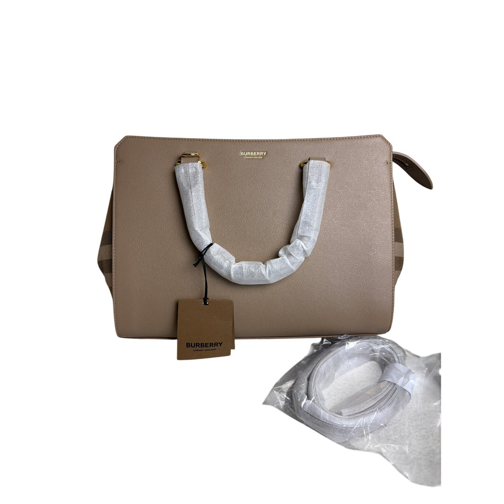 Burberry beige banwell with Signature Check Pattern