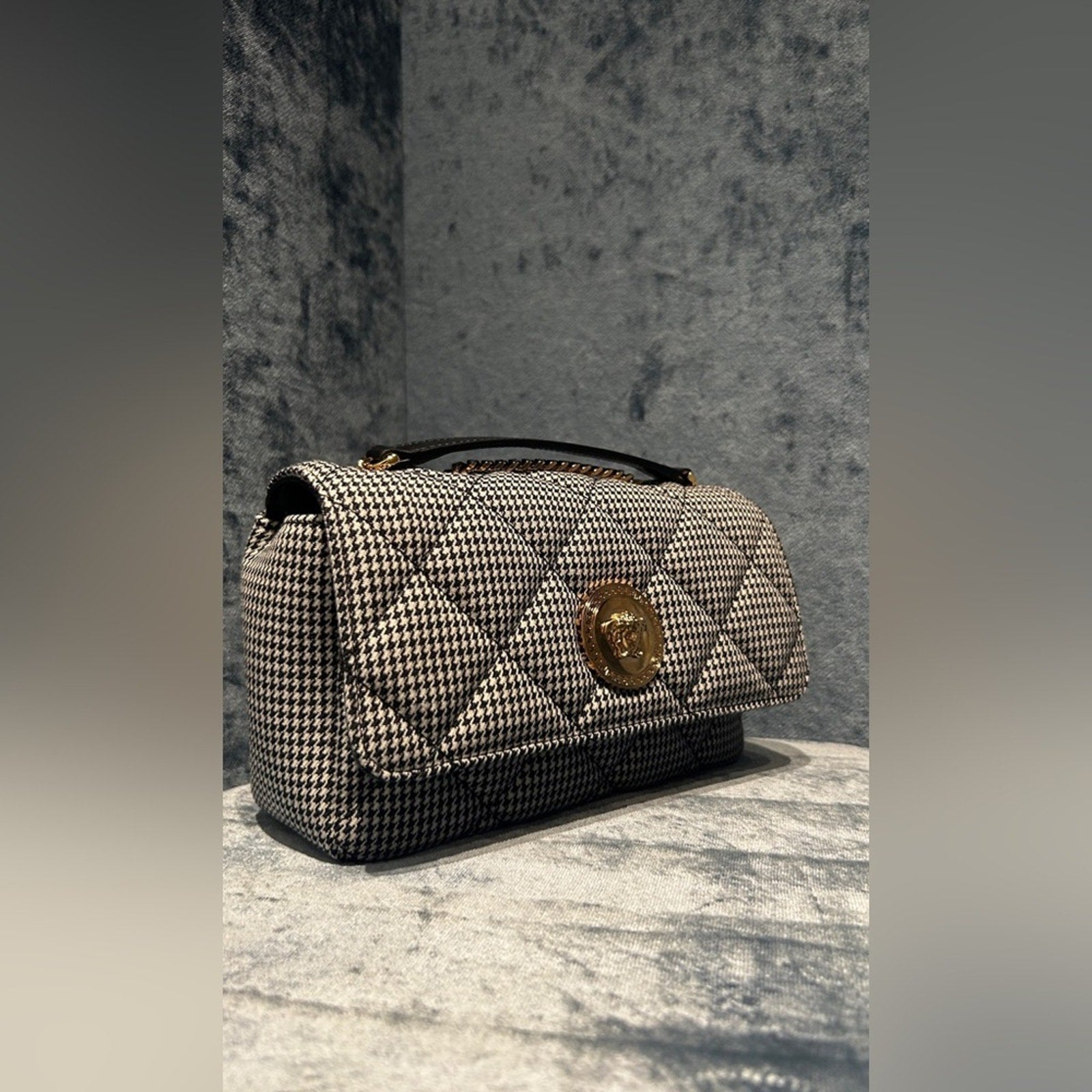 Versace Medusa Black and Gold Women's Bag NWT