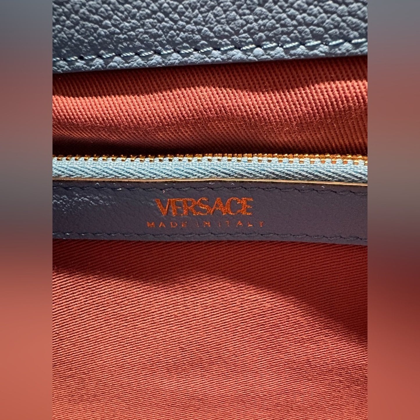Versace La Medusa Medium Tote Leather Top handle Bag