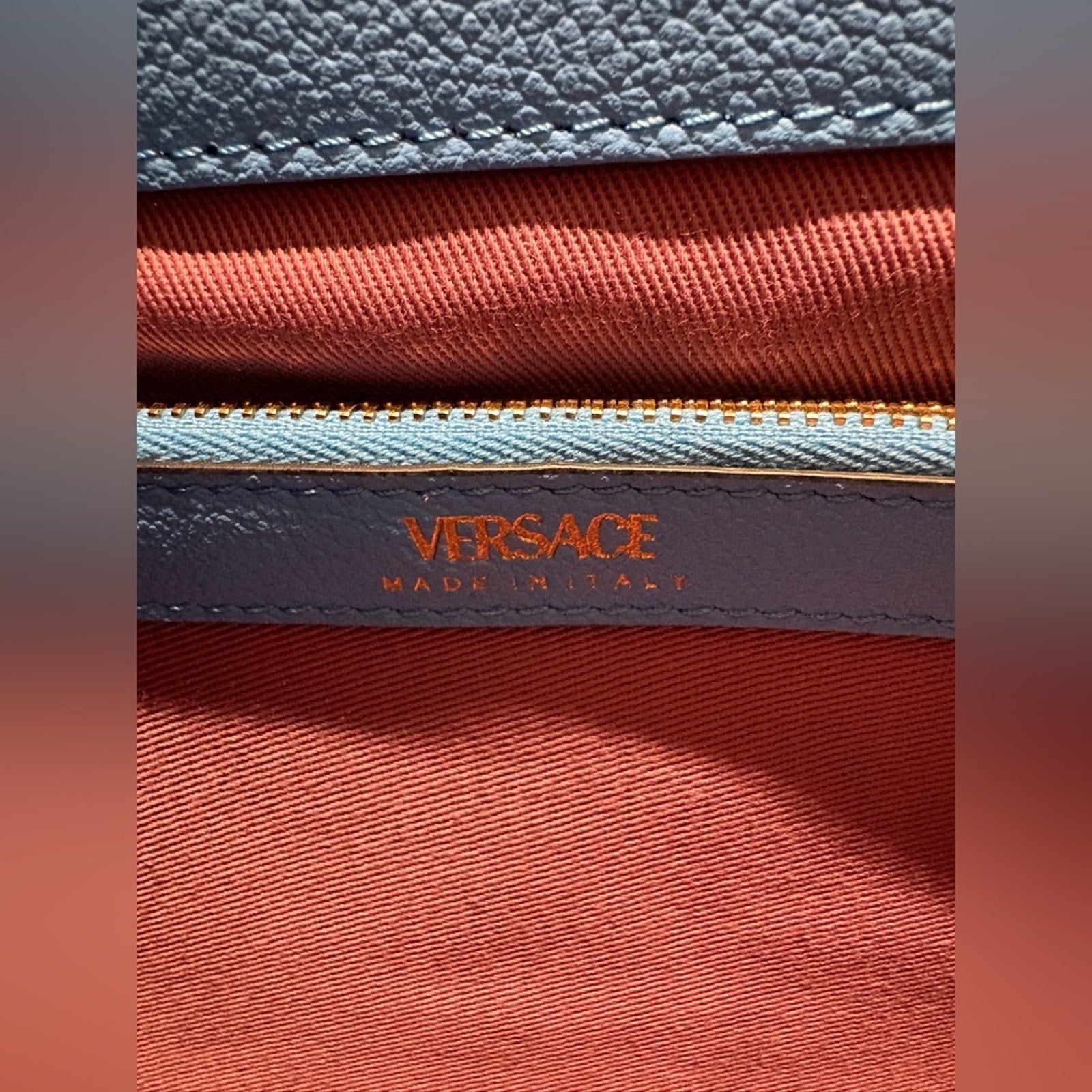 Versace La Medusa Medium Tote Leather Top handle Bag