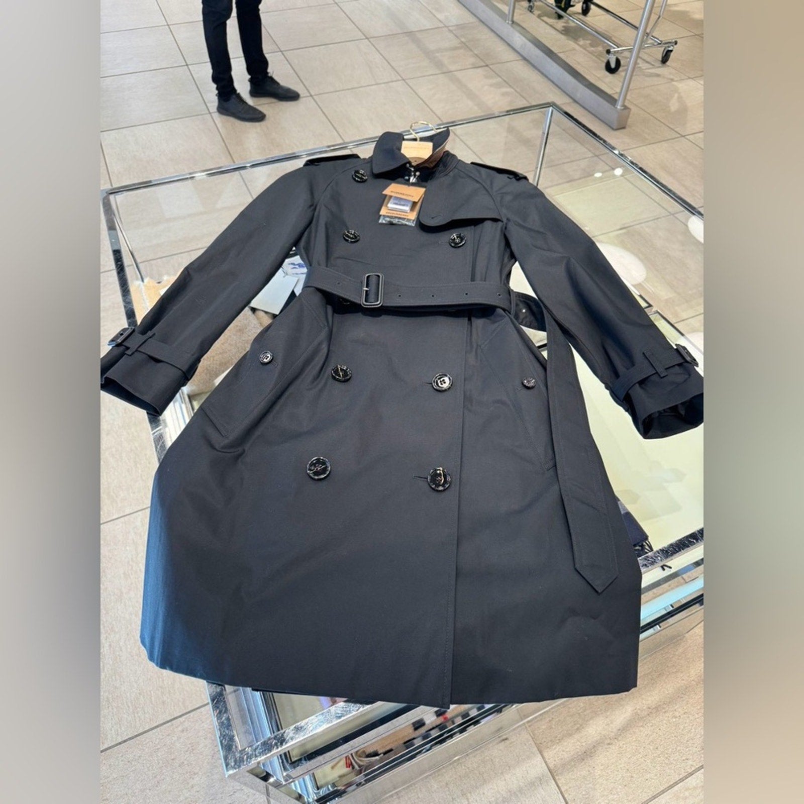 Burberry classic Hillington black Stylish Trench Coat