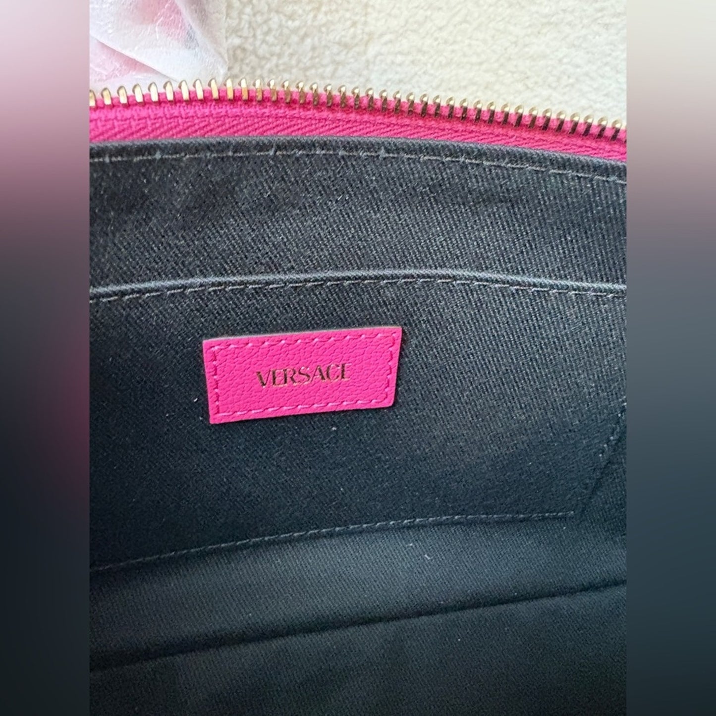 Versace Pink Medusa Shoulder Bag