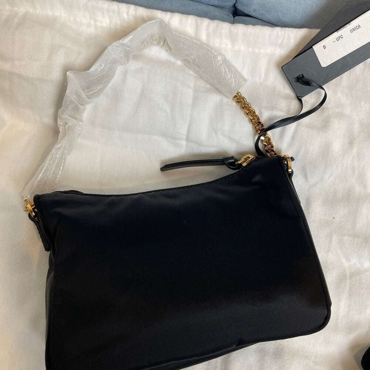 VERSACE Medusa nylon hobo bag