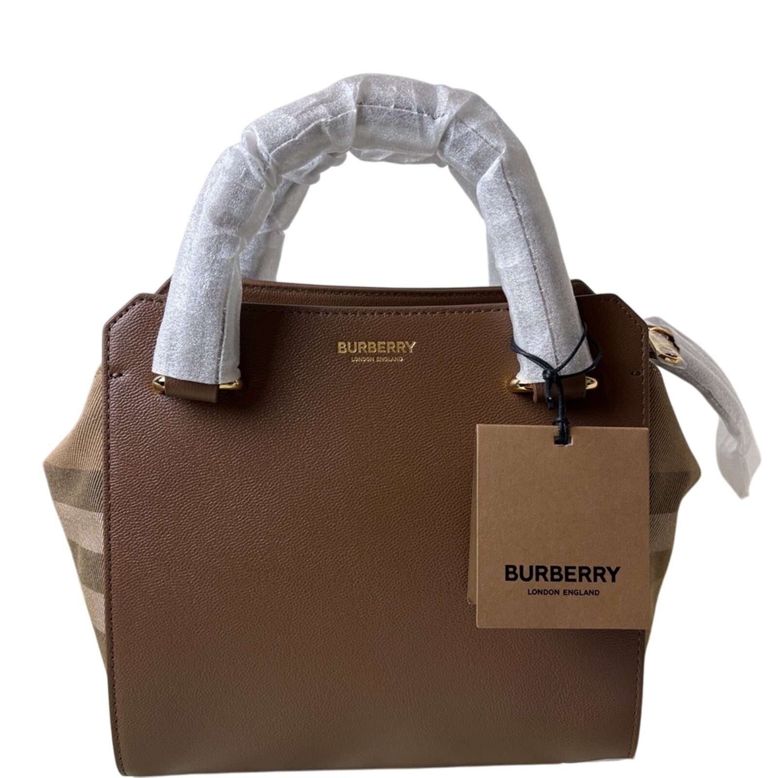 Burberry banwell small Brown top handle Bag