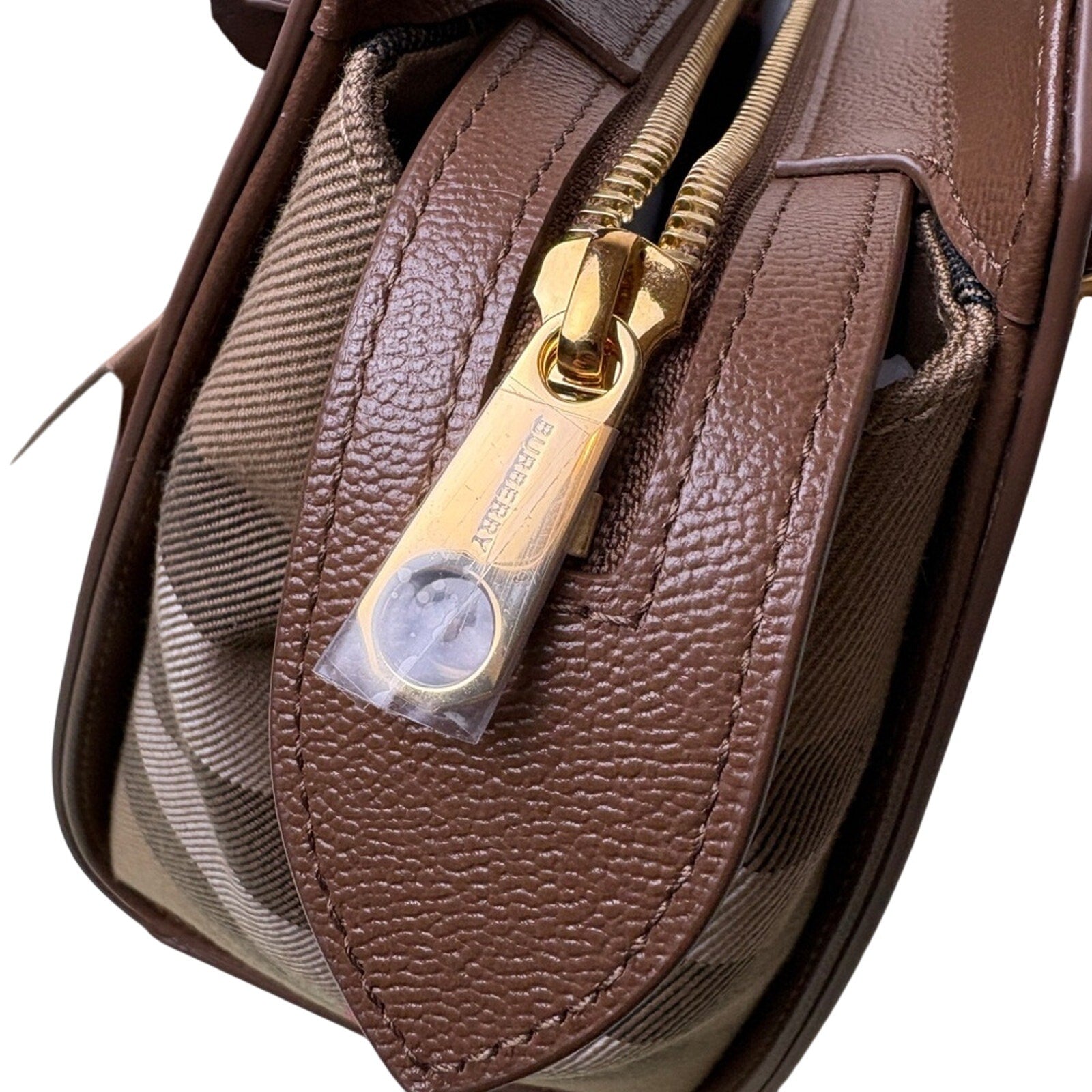 Burberry banwell small Brown top handle Bag
