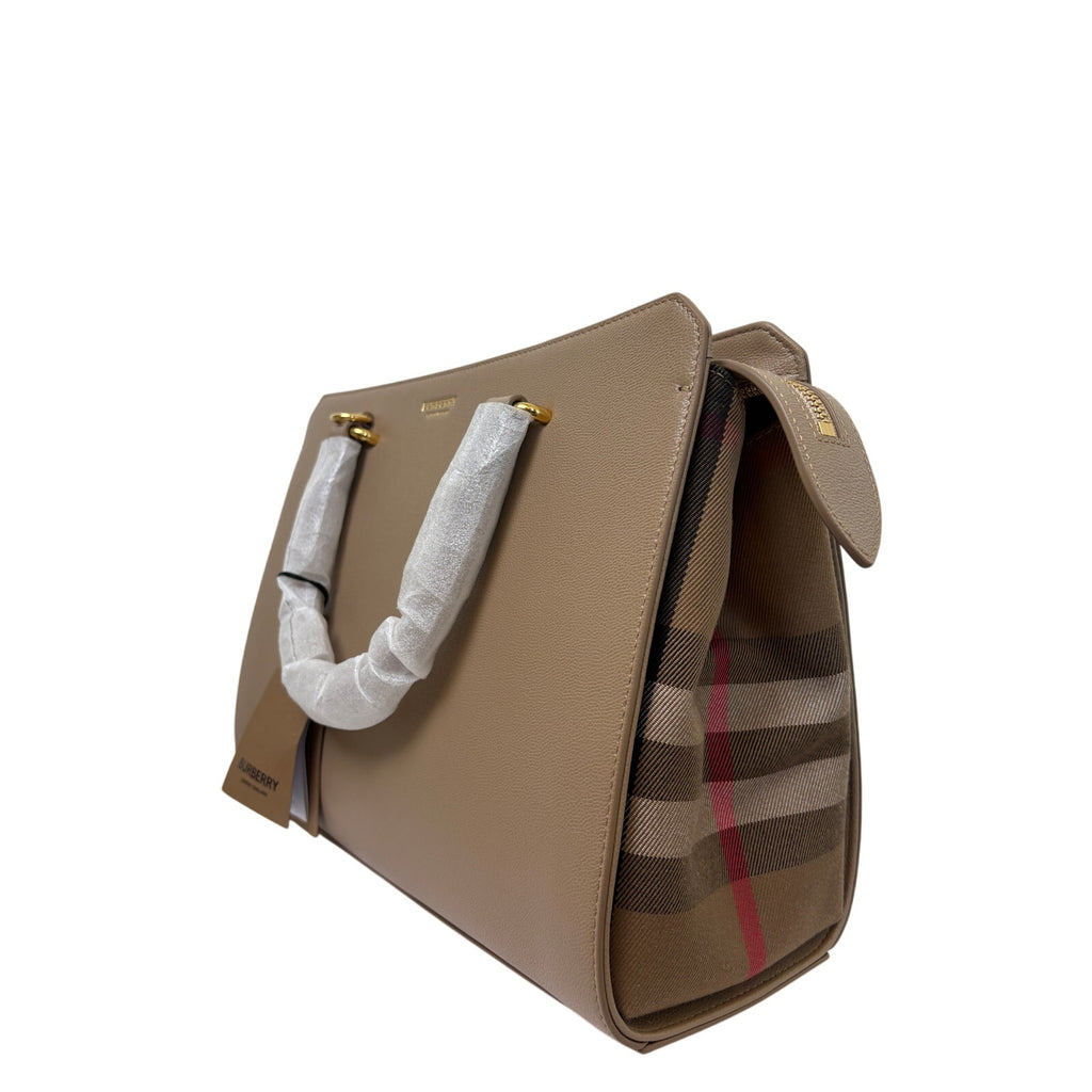 Burberry beige banwell with Signature Check Pattern