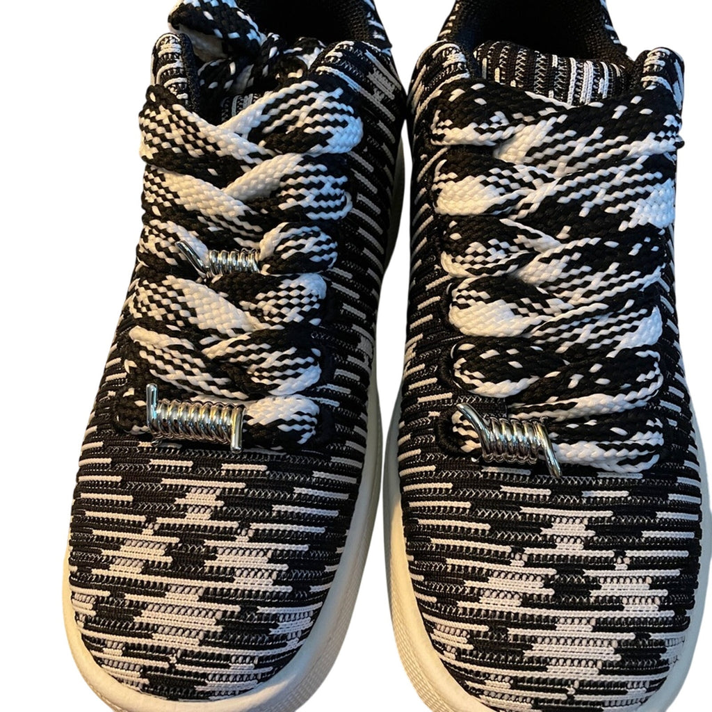 Burberry Box Check Knit Low-Top Sneakers