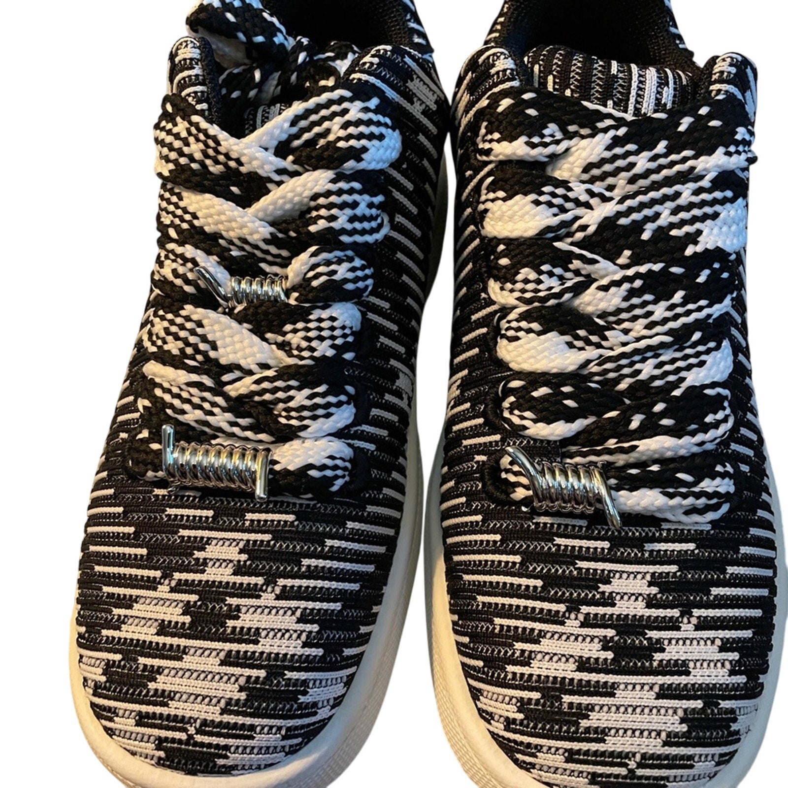 Burberry Box Check Knit Low-Top Sneakers
